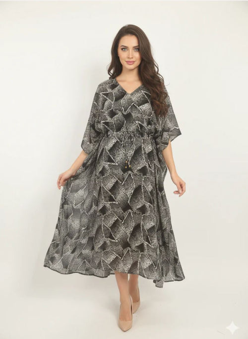 Midnight Mosaic Kaftan - Front View