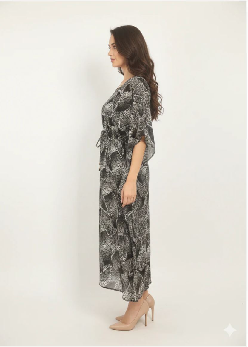 Midnight Mosaic Kaftan - Side View