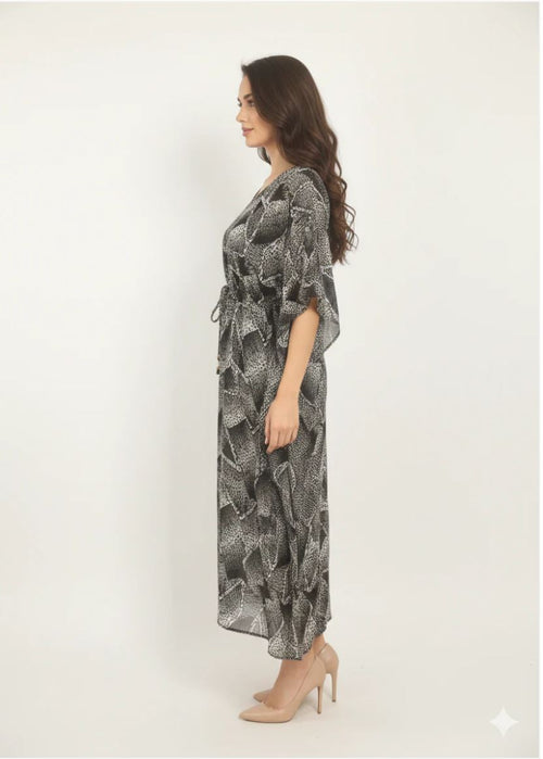 Midnight Mosaic Kaftan - Side View