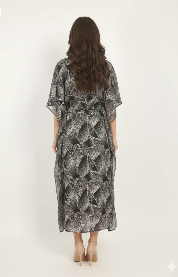 Midnight Mosaic Kaftan - Back View